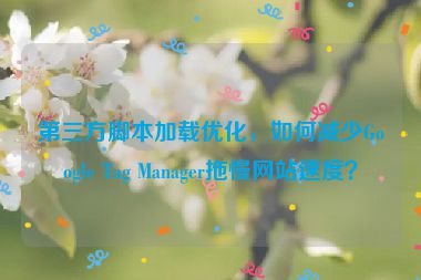 第三方腳本加載優(yōu)化，如何減少Google Tag Manager拖慢網(wǎng)站速度？