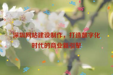 深圳網(wǎng)站建設(shè)制作，打造數(shù)字化時(shí)代的商業(yè)新引擎