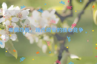 電商功能，現(xiàn)代商業(yè)的核心競爭力