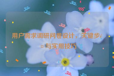 用戶需求調(diào)研問(wèn)卷設(shè)計(jì)，關(guān)鍵步驟與實(shí)用技巧