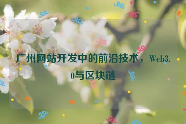 廣州網(wǎng)站開發(fā)中的前沿技術，Web3.0與區(qū)塊鏈