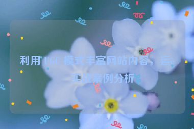 利用 UGC 模式豐富網(wǎng)站內(nèi)容，運(yùn)營(yíng)實(shí)戰(zhàn)案例分析
