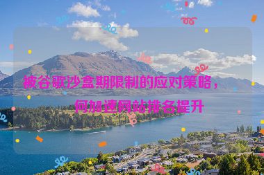 被谷歌沙盒期限制的應(yīng)對策略，如何加速網(wǎng)站排名提升