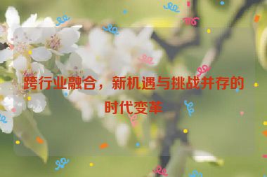 跨行業(yè)融合，新機(jī)遇與挑戰(zhàn)并存的時(shí)代變革