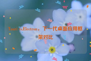 Tauri vs.Electron，下一代桌面應(yīng)用框架對比