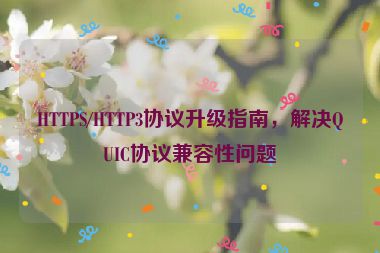 HTTPS/HTTP3協(xié)議升級(jí)指南，解決QUIC協(xié)議兼容性問題