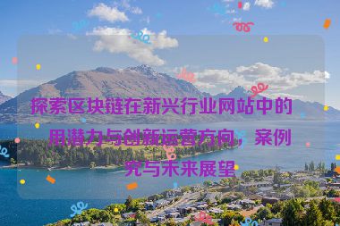 探索區(qū)塊鏈在新興行業(yè)網(wǎng)站中的應用潛力與創(chuàng)新運營方向，案例研究與未來展望