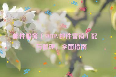 郵件服務(wù)（SMTP/郵件營銷）配置與管理，全面指南