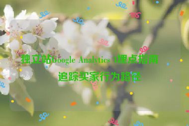 獨(dú)立站Google Analytics 4埋點(diǎn)指南，追蹤買家行為路徑