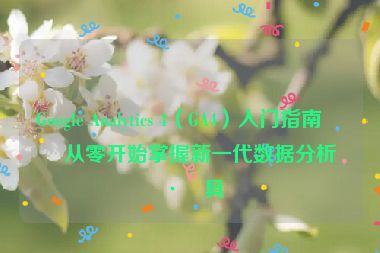 Google Analytics 4（GA4）入門指南，從零開(kāi)始掌握新一代數(shù)據(jù)分析工具
